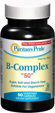 Вітамін В-50 Комплекс, Vitamin B-50 Complex, Puritan's Pride, 50 мг, 50 капсул