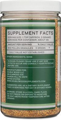 Пчелиная пыльца Double Wood (Bee Pollen Supplement) 454 г купить в Киеве и Украине
