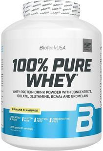 Протеїн 100% Pure Whey BioTech 2.27 кг Банан