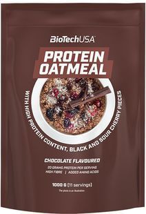Протеїнова вівсянка BiotechUSA (Protein Oatmeal) 1 кг, шоколад, чорна вишня, вишня