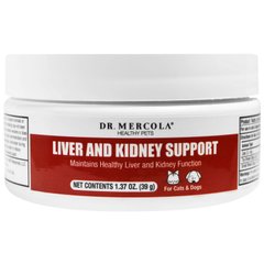 Підтримка печінки і нирок домашніх тварин Dr. Mercola (Liver and Kidney Support for Pets) 39 г