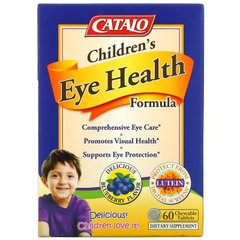 Catalo Naturals, Формула для здоровья глаз для детей, черника, 60 жевательных таблеток купить в Киеве и Украине