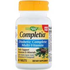 Мультивітаміни для діабетиків Nature's Way (Completia Diabetic Multi-vitamin) 60 таблеток