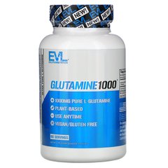 Глютамин 1000, Glutamine 1000, EVLution Nutrition, 1000 мг, 120 вегетарианских капсул купить в Киеве и Украине