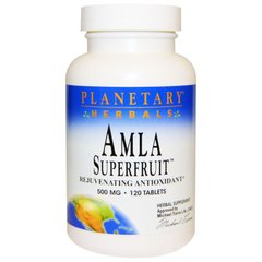 Суперфрукт амла, омолоджуючий антиоксидант, Planetary Herbals, 500 мг, 120 таблеток