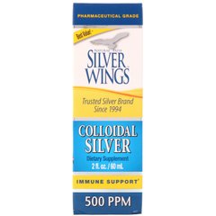 Коллоидное серебро, Natural Path Silver Wings, 500 частей на миллион, 2 жидких унций (60 мл) купить в Киеве и Украине