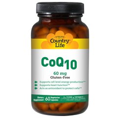 Коэнзим CoQ10 Country Life ( CoQ10) 60 мг 60 капсул купить в Киеве и Украине