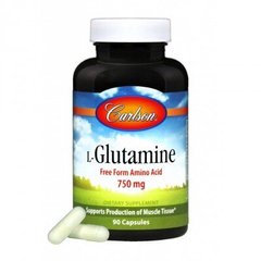 Л-Глютамин Carlson Labs (L-Glutamine) 750 мг 90 капсул купить в Киеве и Украине