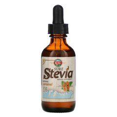 Підсолоджувач, стевія, натуральна карамель, Sure Stevia Liquid Extract (Caramel), KAL, 1,8 рідкої унції (53,2 мл)