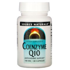 Коензим Q10 Source Naturals (Co-enzyme Q10) 100 мг 60 капсул купить в Киеве и Украине