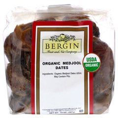 Органические финики меджул, Bergin Fruit and Nut Company, 14 унций (397 г) купить в Киеве и Украине