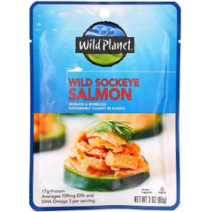 Дикий лосось, Wild Sockeye Salmon, Wild Planet, 85 г