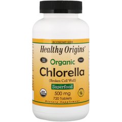Хлорелла Healthy Origins (Chlorella) 500 мг 720 таблеток купить в Киеве и Украине