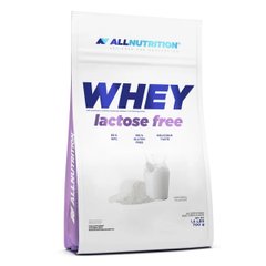 Концентрат сироваткового білка з смаком полуничного чізкейку Allnutrition (Whey Lactose Free) 700 г