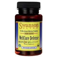 Два передових підсилювача імунної сістеми WellCore Defense with EpiCor & Wellmune, Swanson, 30 капсул