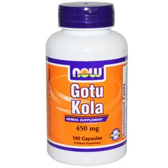 Готу Кола Now Foods (Gotu Kola) 450 мг 100 капсул купить в Киеве и Украине