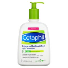Cetaphil, Інтенсивний лікувальний лосьйон з церамідами, середній, без ароматів, 16 рідких унцій (473 мл)
