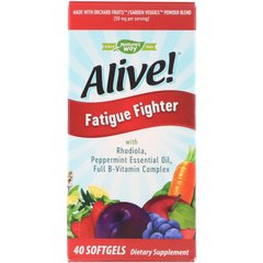 Витамины от усталости, Alive!, Fatigue Fighter, Nature's Way, 40 капсул купить в Киеве и Украине