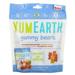 Мармеладные мишки ассорти YumEarth (Gummy Bears) 5 упаковок по 20 г купить в Киеве и Украине