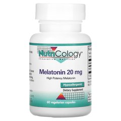 Мелатонін Nutricology (Melatonin) 20 мг 60 капсул