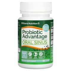 Пробіотичні переваги, оральний синус, натуральний смак кориці, Probiotic Advantage, Oral Sinus, Natural Cinnamon Flavor, Dr. Williams, 50 льодяників