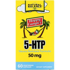 5-HTP, Happy Camper, Natural Balance, 50 мг, 60 вегетаріанських капсул