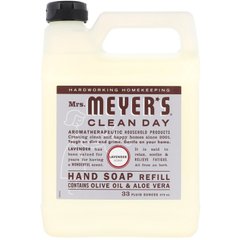 Запасной блок жидкого мыла для рук, с запахом лаванды, Mrs. Meyers Clean Day, 33 жидкие унции (975 мл) купить в Киеве и Украине