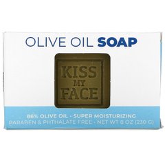 Мило з чистою оливковою олією без ароматів Kiss My Face (Olive Oil Soap Fragrance Free) 230 г
