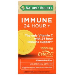 Nature's Bounty, Immune 24 часа +, 1000 мг, 50 мягких таблеток купить в Киеве и Украине