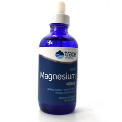 Іонний магній, Ionic Magnesium, Trace Minerals Research, 400 мг, 118 мл
