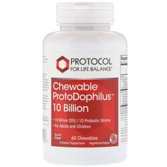 Жувальні протодофіліус, Protocol for Life Balance, 10 мільярдів, 60 жувальних таблеток
