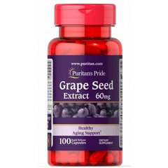 Екстракт винограду, що містить ресвератрол, Grape Extract with Resveratrol, Puritan's Pride, 60 мг, 100 капсул