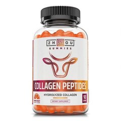 Колаген пептидний апельсин Zhou Nutrition (Collagen Peptides) 90 жувальних цукерок