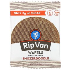 Вафля-сендвіч з карамельним прошарком 3 г цукру Rip Van Wafels (Snickerdoodle) 1 шт 33 г