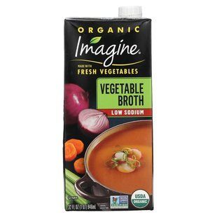 Imagine Soups, Organic Vegetable Broth, Low Sodium, 32 fl oz (946 ml) купить в Киеве и Украине