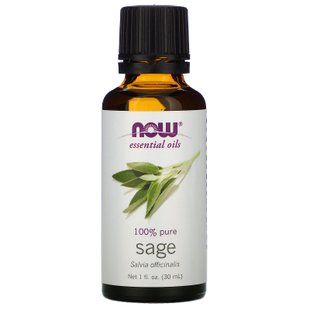 Эфирное масло шалфея Now Foods (Essential Oils Sage) 30 мл купить в Киеве и Украине