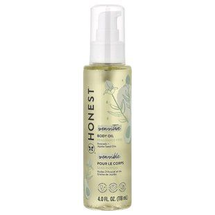 The Honest Company, Sensitive Body Oil, Fragrance Free, 4 fl oz (118 ml)