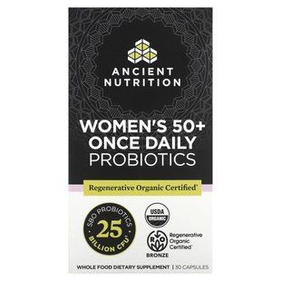 Ancient Nutrition, пробіотики для жінок старше 50 років, 25 млрд КУО, 30 капсул
