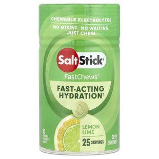 SaltStick, FastChews&reg;, Chewable Electrolytes, Lemon Lime, 50 Chewable Tablets купить в Киеве и Украине
