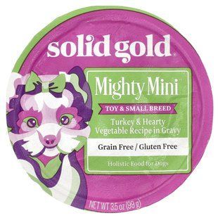 Solid Gold, Mighty Mini&trade;, For Toy & Small Breed Dogs, Turkey & Hearty Vegetable in Gravy, 3.5 oz (99 g) купить в Киеве и Украине