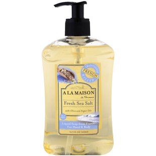 A La Maison de Provence, Hand and Body Liquid Soap, Fresh Sea Salt, 16.9 fl oz (500 ml) купить в Киеве и Украине