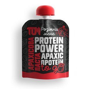 TOM peanut butter, Арахісове Масло, 64 g, з протеїном купить в Киеве и Украине