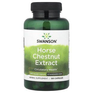 Horse Chestnut 22% Aescin (Standardized), Swanson, 250 mg, 120 capsules