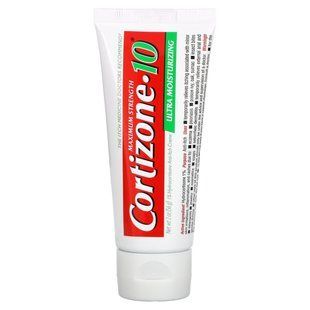 Cortizone 10, крем против зуда с 1% гидрокортизоном, плюс ультра-увлажняющий, максимальная сила, 2 унции (56 г) купить в Киеве и Украине