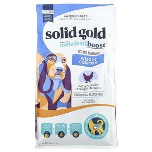 Solid Gold, Fit and Fabulous&trade; Weight Control, For Adult Dogs, Chicken & Sweet Potato, 3.75 lbs (1.7 kg)