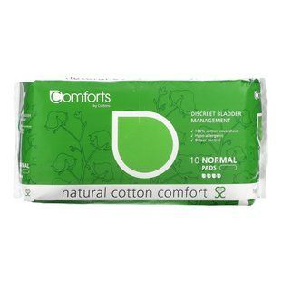 Cottons, Natural Cotton Comfort, Normal, 10 Pads купить в Киеве и Украине