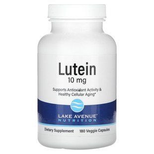 Лютеин, Lutein, Lake Avenue Nutrition, 10 мг, 180 вегетарианских капсул купить в Киеве и Украине