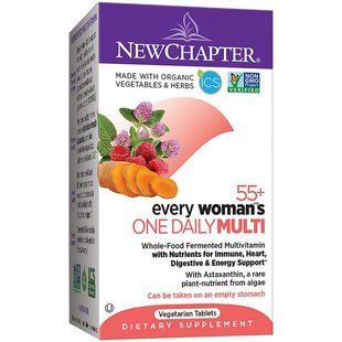 Ежедневные мультивитамины для женщин 55+, Every Woman, New Chapter, 24 таблетки купить в Киеве и Украине