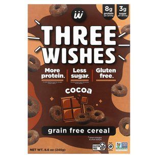 Three Wishes, Grain Free Cereal, Cocoa, 8.6 oz (245 g) купить в Киеве и Украине