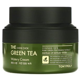 Зелений чай Чок Чок, водянисті вершки, The Chok Chok Green Tea, Watery Cream, Tony Moly, 60 мл